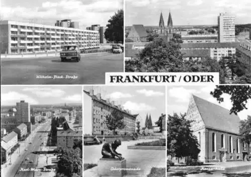 AK, Frankfurt Oder, fünf Abb., 1972