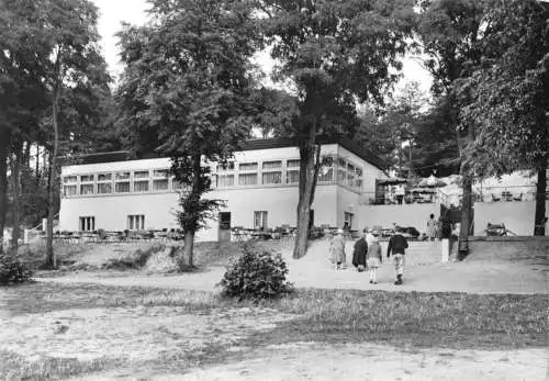 Ansichtskarte, Wesenberg Meckl., Strandcafé "Weißer See", 1967