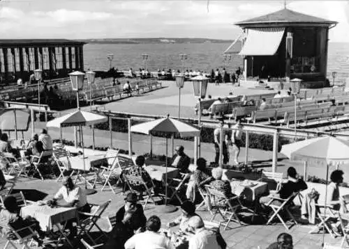 Ansichtskarte, Ostseebad Binz Rügen, Konzertpavillion belebt, 197