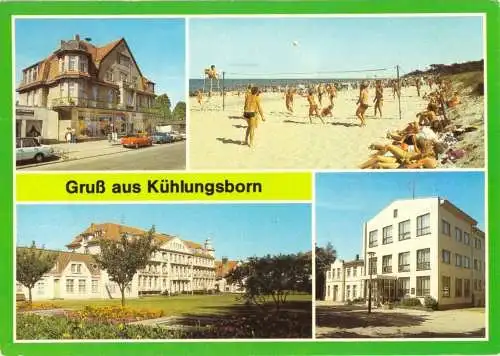 Ansichtskarte, Ostseebad Kühlungsborn, vier Abb., Version 2, 1990