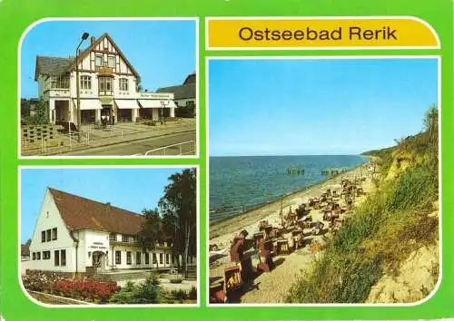 Ansichtskarte, Ostseebad Rerik, drei Abb., um 1988