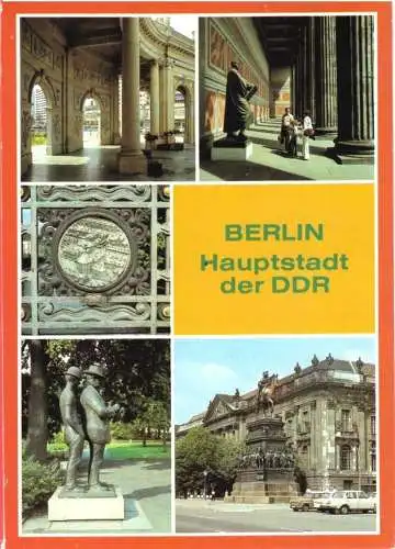 Ansichtskarte, Berlin Mitte, fünf Abb., 1986