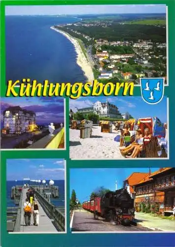 AK, Ostseebad Kühlungsborn, fünf Abb., gestaltet, 2002