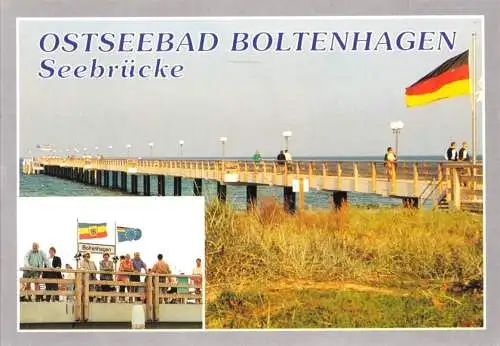 AK, Ostseebad Boltenhagen, Seebrücke, zwei Abb., um 2000