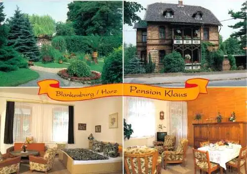 AK, Blankenburg Harz, Pension Klaus, Lindenstr. 12, um 2000