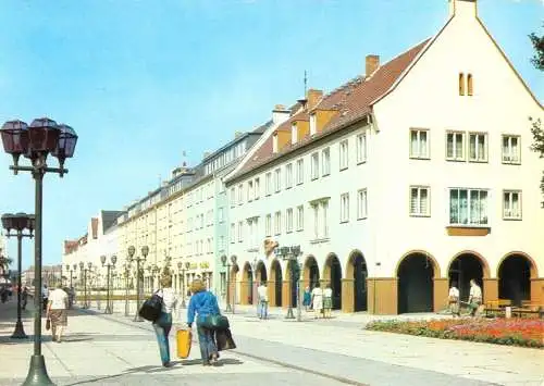 Ansichtskarte, Neubrandenburg, Turmstr., um 1991