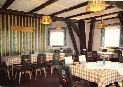 Ansichtskarte, Banzkow Kr. Schwerin, Gaststätte "Lewitzmühle", Restaurant I. Etage, 1986