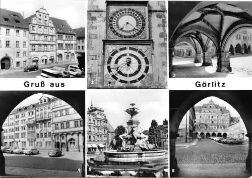 Ansichtskarte, Görlitz, sechs Abb., 1979