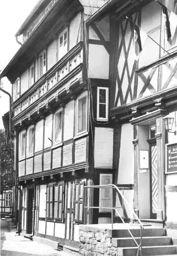 Ansichtskarte, Wernigerode, Fachwerkhaus Klintgasse, 1979