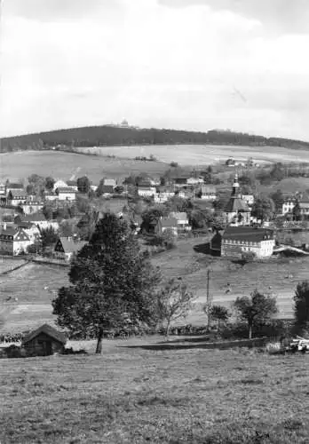 AK, Kurort Seiffen, Teilansicht mit Schwartenberg, 1972