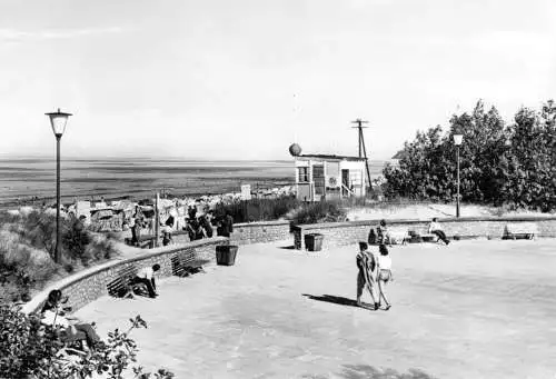 AK, Ostseebad Baabe Rügen, Strandpartie mit Rettungsturm, 1981