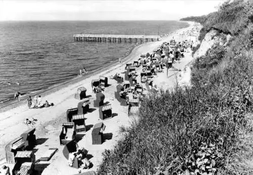 Ansichtskarte, Ostseebad Rerik Kr. Bad Doberan, Am Strand, belebt, 1981