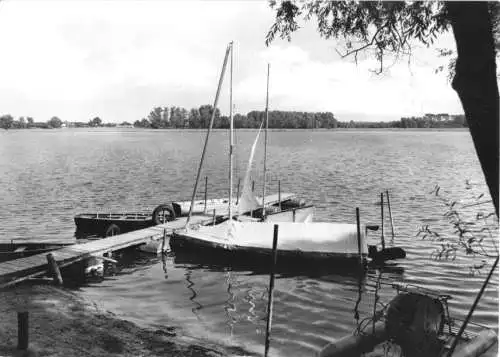 AK, Päwesin Kr. Brandenburg, Partie am Beetzsee, 1967