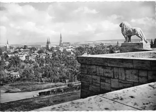 AK, Mühlhausen, Totale vom Stadtberg, 1961