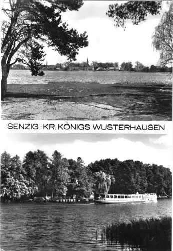 Ansichtskarte, Senzig Kr. Königs Wusterhausen, zwei Abb., 1986