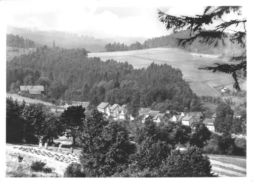 Ansichtskarte, Schönau v.d.W. Thür. Wald, Teilansicht, 1971