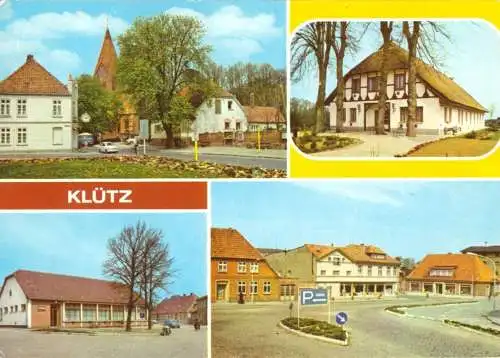 Ansichtskarte, Klütz Kr. Grevesmühlen, vier Abb., 1983