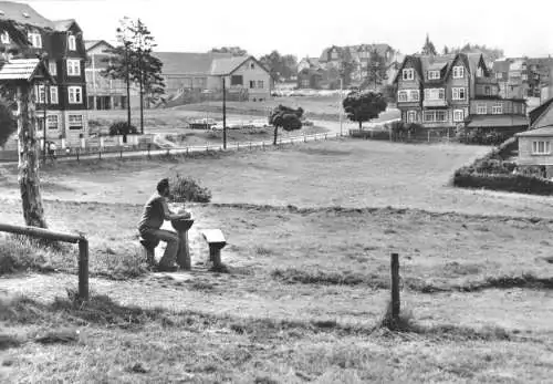 Ansichtskarte, Masserberg Kr. Hildburghausen, Teilansicht, 1980