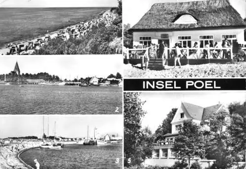 Ansichtskarte, Insel Poel, fünf Abb., 1980