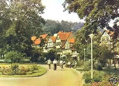 AK, Bad Sooden-Allendorf, Promenade im Kurpark, 1965