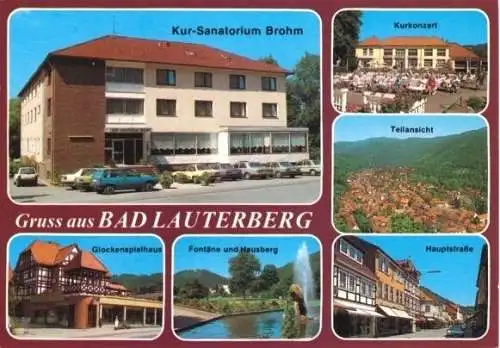 Ansichtskarte, Bad Lauterberg, sieben Abb., 1998