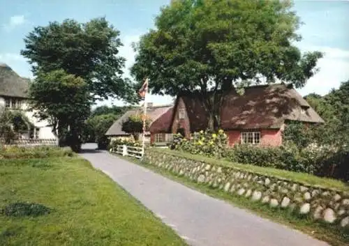 Ansichtskarte, Keitum Sylt, Friesenhäuser, um 1975