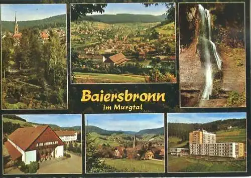 AK, Baiersbronn Schwarzwald, 6 Abb., u.a. Übersicht