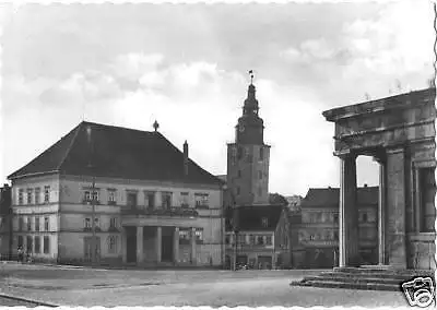 AK, Sondershausen Thür., Markt mit  Rathaus, 1962