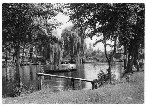 Ansichtskarte, Wendisch Rietz Kr. Beeskow, Partie am Kanal, 1968