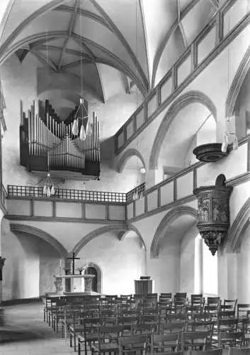 Ansichtskarte, Torgau, Schloß Hartenfels, Kapelle, Innenansicht, 1974