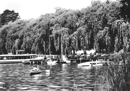 AK, Berlin Schmöckwitz, Rauchfangswerder, Wasserteilansicht, 1968