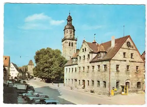 Ansichtskarte, Altdorf b. Nürnberg, Marktplatz, um 1970