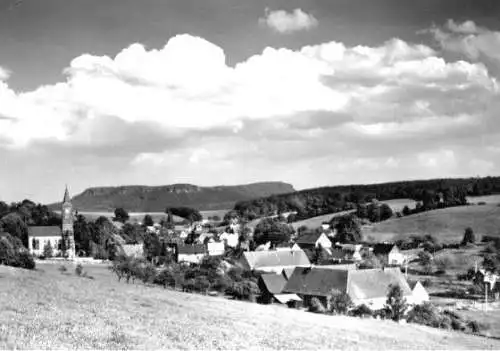 Ansichtskarte, Cunnersdorf Sächs. Schweiz m. Gr. Zirnstein, 1976