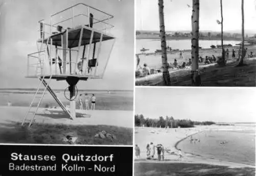 Ansichtskarte, Stausee Quitzdorf, Badestrand Kollm-Nord, 1983