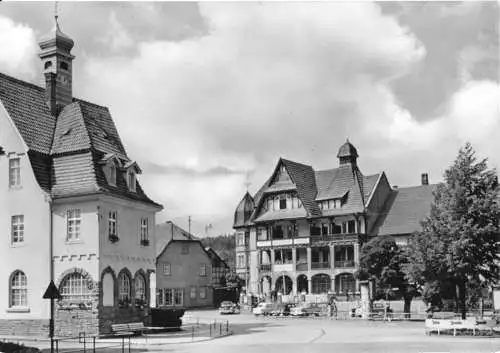 Ansichtskarte, Georgenthal, Thür. Wald, Straßenpartie, 1967