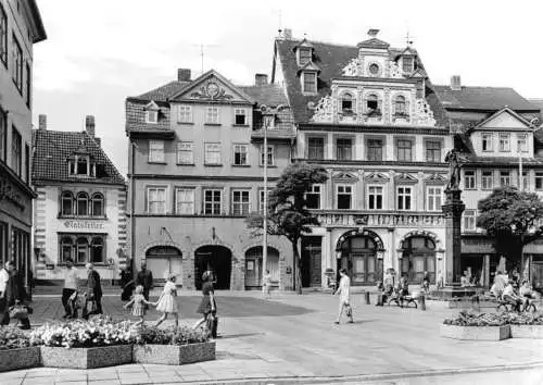 AK, Erfurt, Ratskeller und ehem. Rolandtheater am Fischmarkt, 1977