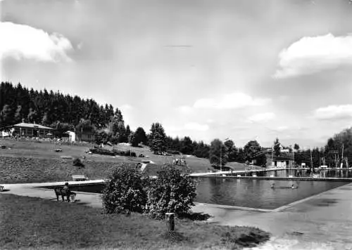 Ansichtskarte, Adorf Vogtl., Waldbad, 1984