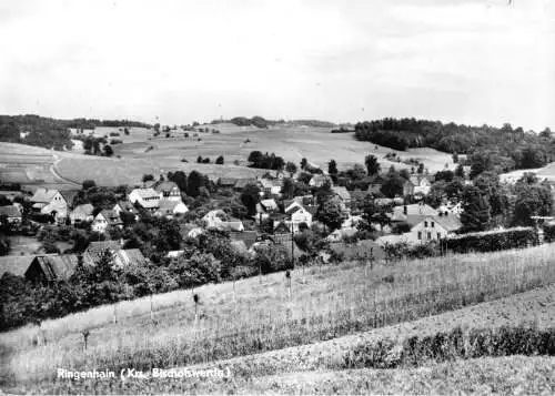 Ansichtskarte, Ringenhain Kr. Bischofswerda, Gesamtansicht, 1968