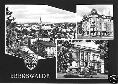 Ansichtskarte, Eberswalde, drei Abb., 1966