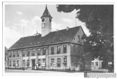 Ansichtskarte, Zehdenick Mark, Rathaus, 1951