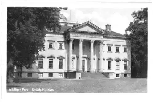 AK, Wörlitz, Wörlitzer Park, Schloß-Museum, 1956