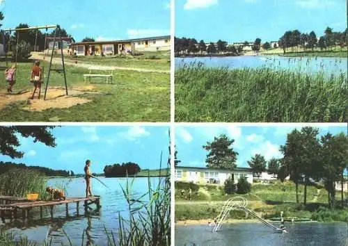 Ansichtskarte, Canow Kr. Neustrelitz, Ferienzentrum, 4 Abb., 1973