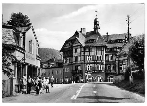 AK, Schwarzburg Thür. Wald, Eisenbahn-Erholungsheim "Ernst Thälmann", 1968