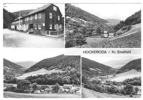 Ansichtskarte, Hockeroda Kr. Saalfeld, vier Abb., 1981