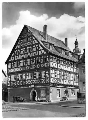 Ansichtskarte, Suhl, Rathaus im OT Heinrichs, 1976