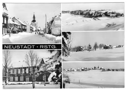 AK, Neustadt Rstg., fünf Winteransichten, 1977