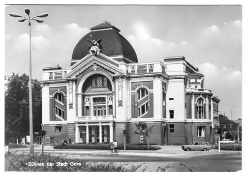 Ansichtskarte, Gera, Bühnen der Stadt Gera, 1979