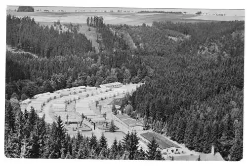 AK, Crispendorf Kr. Schleiz, Blick auf das Ferienlager der IG Wismut, 1965