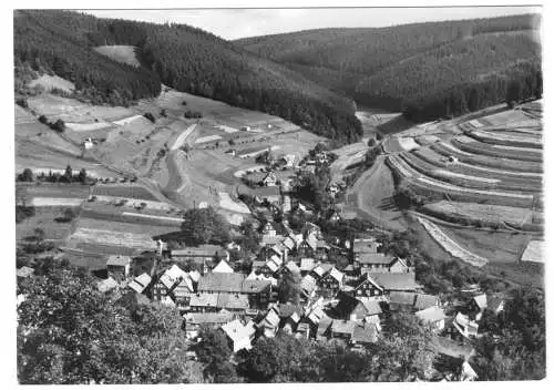 AK, Schönbrunn Kr. Hildburghausen, OT Oberneubrunn, Gesamtansicht, 1976