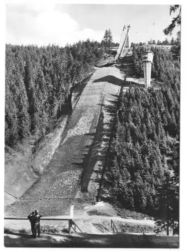 AK, Oberhof Thür., Sprungschanze am Rennsteig, 1966